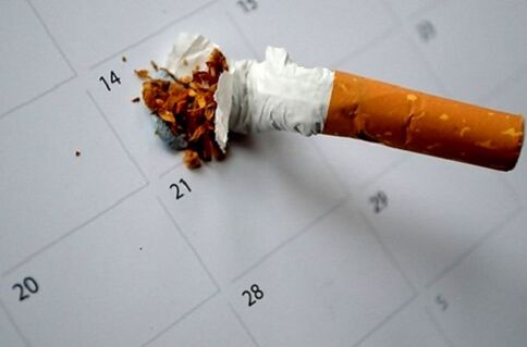 kırık sigara ve sigarayı bırakma